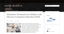 Desktop Screenshot of anxietydisorderinchildren.com