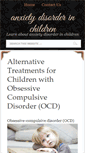 Mobile Screenshot of anxietydisorderinchildren.com